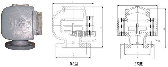 船用E．ES型水艙空氣管頭CB/T3594(圖1)