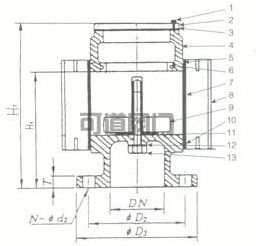 船用日標油艙空氣管頭JIS F3012
