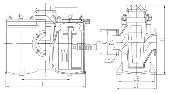 船用低壓粗油濾器CB/T425-1994(圖1)